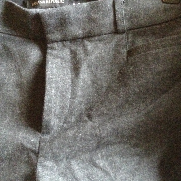 Banana Republic Grey Cotton Blend Crop Trouser 10 - Picture 7 of 8